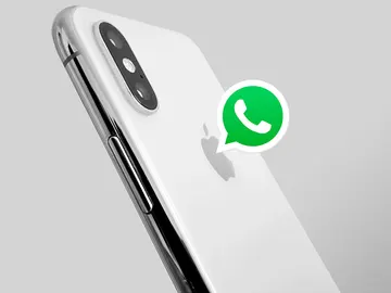 WhatsApp y un iPhone WhatsApp y un iPhone