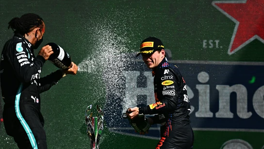 Lewis Hamilton y Max Verstappen en México Lewis Hamilton y Max Verstappen en México