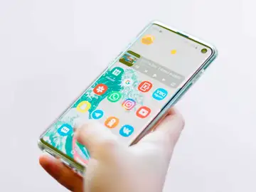 La pantalla de un smartphone La pantalla de un smartphone
