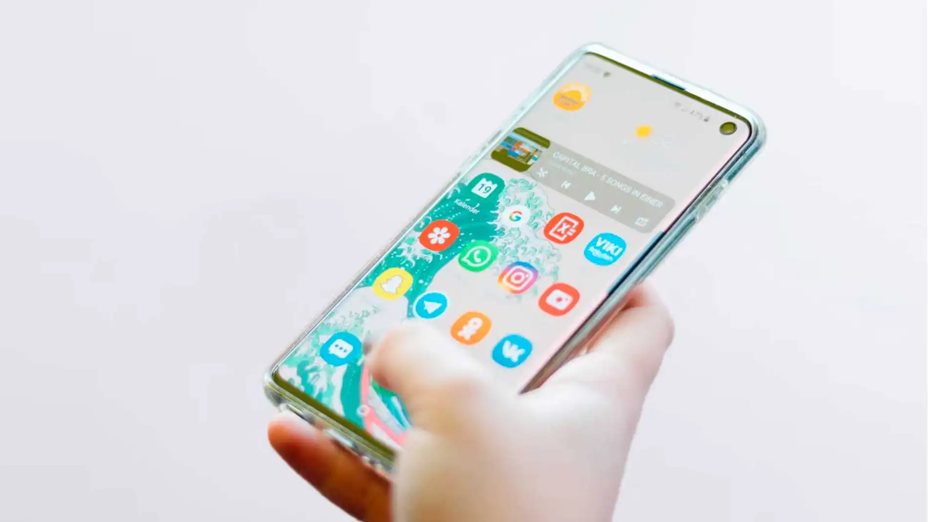 La pantalla de un smartphone La pantalla de un smartphone