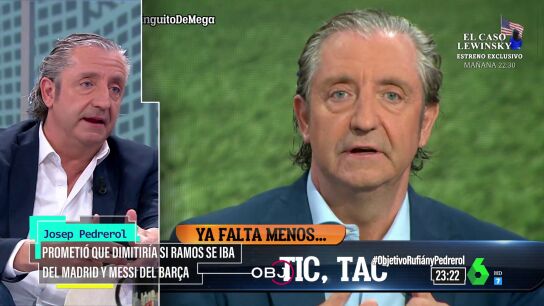 Pedrerol se sincera tras su decisi&oacute;n de no dimitir al marcharse del f&uacute;tbol espa&ntilde;ol Ramos y Messi: "Tuve d&iacute;as regulares"