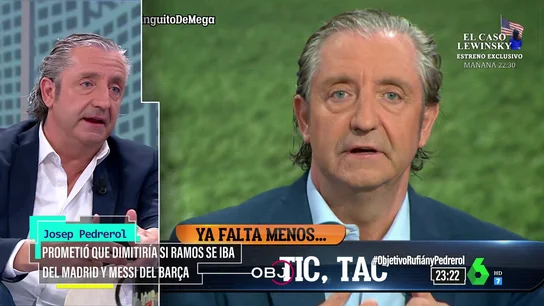 Pedrerol se sincera tras su decisión de no dimitir al marcharse del fútbol español Ramos y Messi: "Tuve días regulares" Pedrerol se sincera tras su decisión de no dimitir al marcharse del fútbol español Ramos y Messi: "Tuve días regulares"