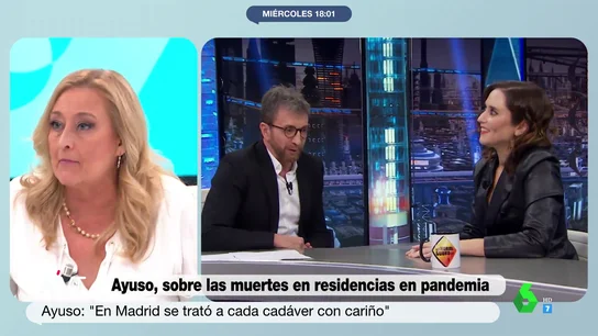 La respuesta de Elisa Beni a Ayuso tras afirmar que Madrid "trató con cariño cada cadáver" de las residencias durante la pandemia La respuesta de Elisa Beni a Ayuso tras afirmar que Madrid "trató con cariño cada cadáver" de las residencias durante la pandemia