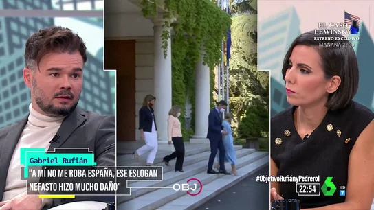 Gabriel Rufián califica el Gobierno de coalición de "decepcionante": "Unidas Podemos pudo hacer mucho más y El PSOE me cansa" Gabriel Rufián califica el Gobierno de coalición de "decepcionante": "Unidas Podemos pudo hacer mucho más y El PSOE me cansa"