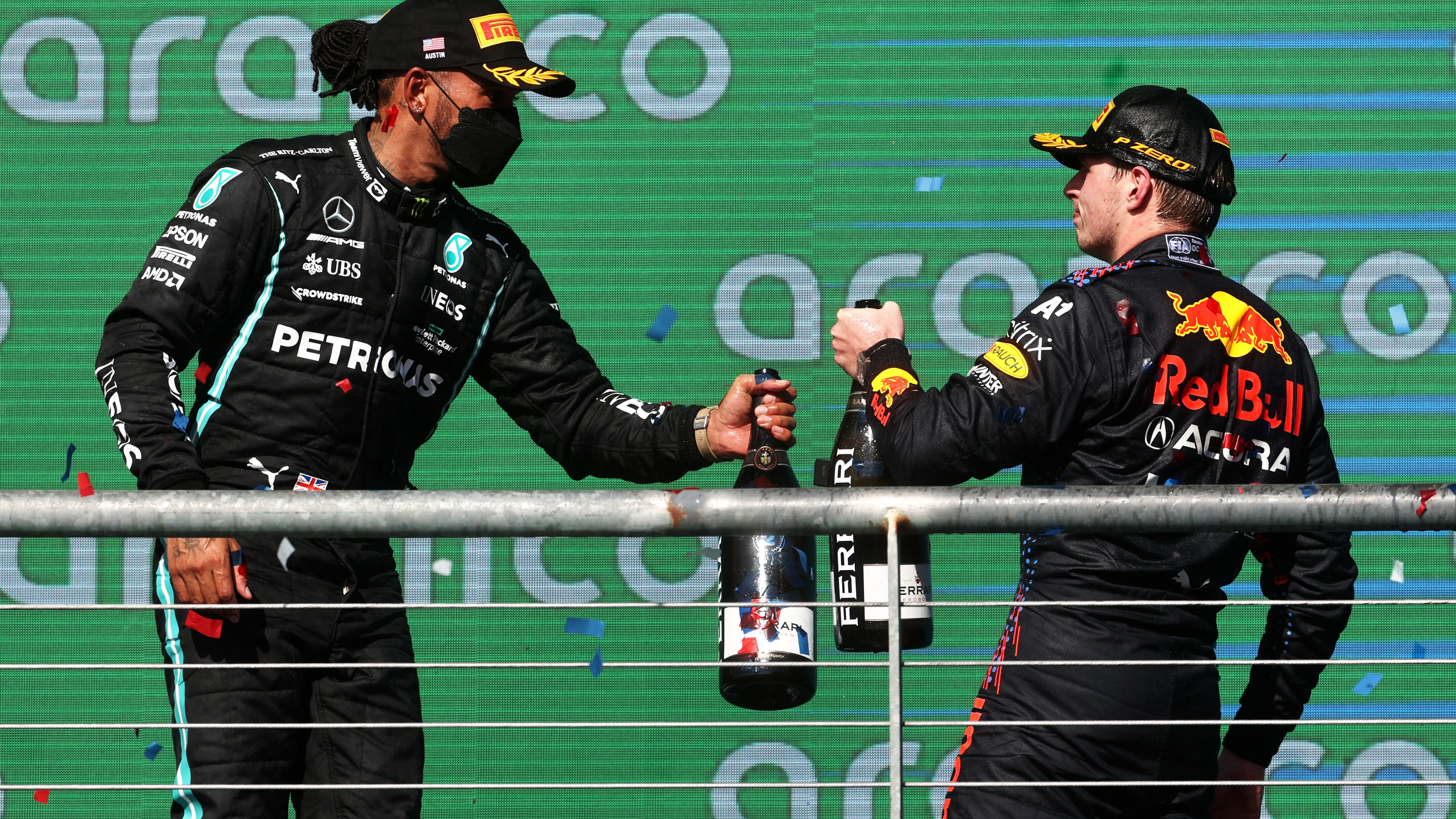 Lewis Hamilton y Max Verstappen