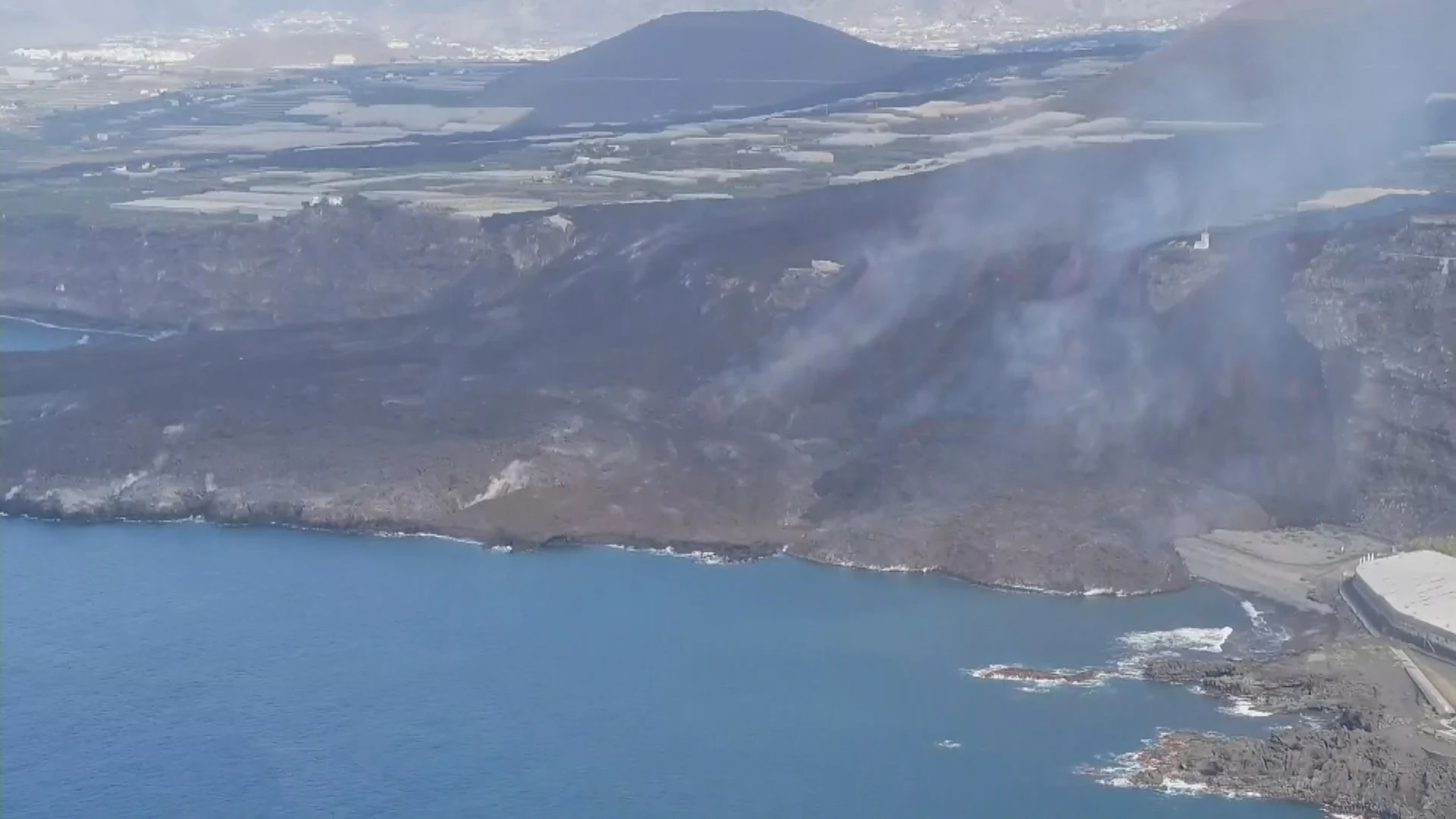 La nueva fajana en Los Guirres a vista de dron