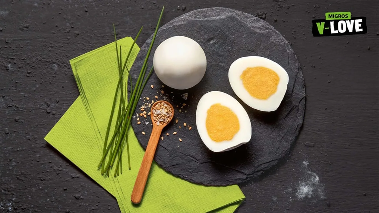 Imagen del primer huevo duro vegano del mundo Imagen del primer huevo duro vegano del mundo