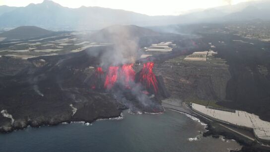 La imágenes desde el aire de la nueva fajana en Los Guirres