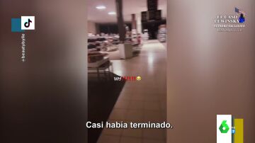 El agónico vídeo de una joven encerrada en un centro comercial de noche