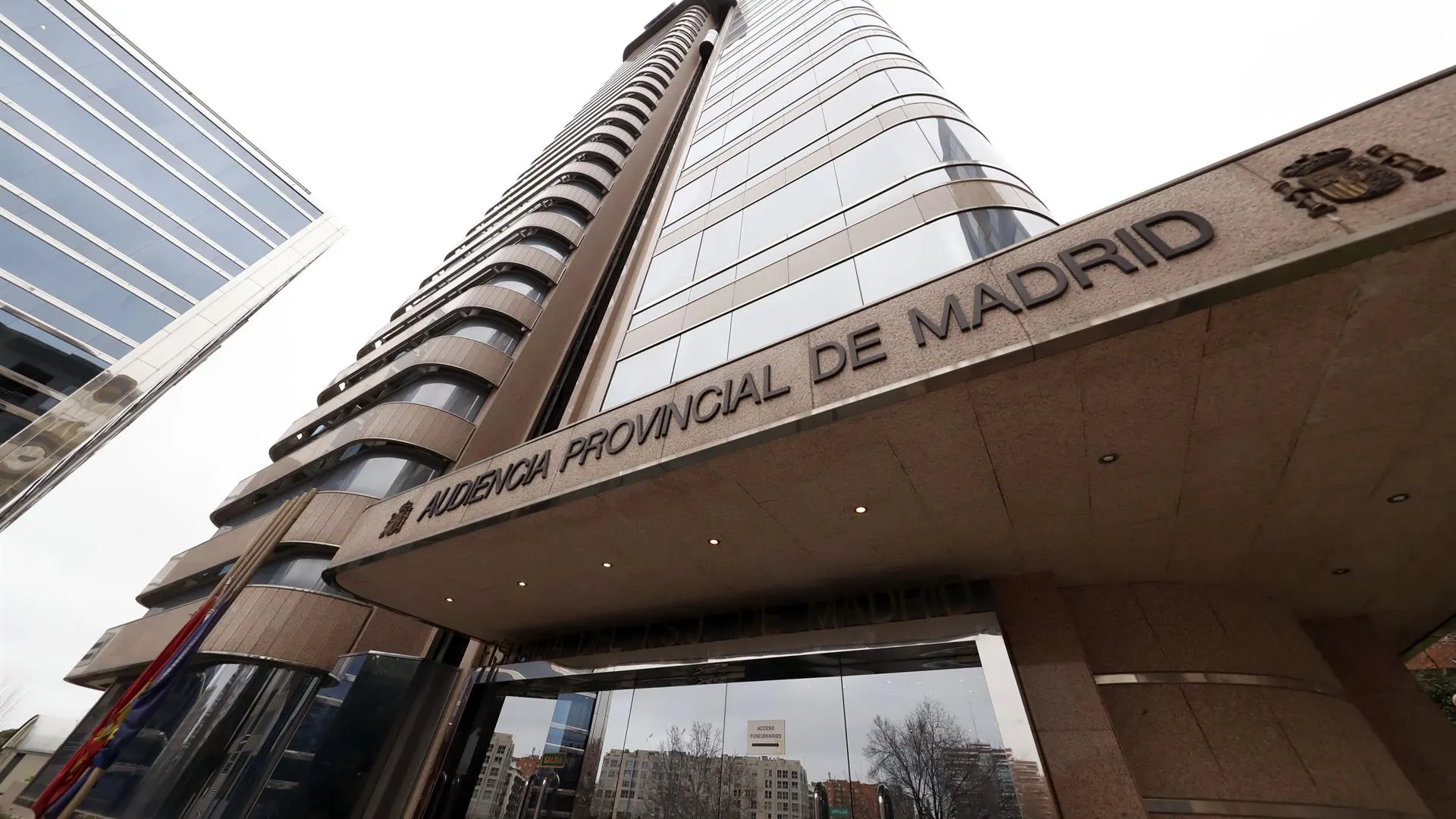 Imagen de archivo de la fachada de la Audiencia Provincial de Madrid.