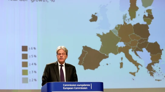 El comisario de Economía de la Comisión Europea, Paolo Gentiloni. El comisario de Economía de la Comisión Europea, Paolo Gentiloni.