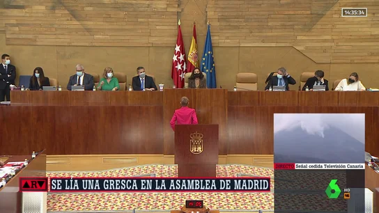 Gresca en la Asamblea de Madrid. Gresca en la Asamblea de Madrid.