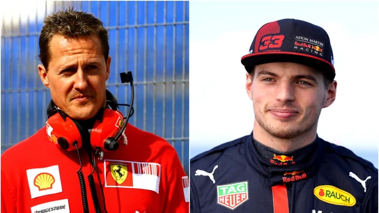 Michael Schumacher y Max Verstappen Michael Schumacher y Max Verstappen