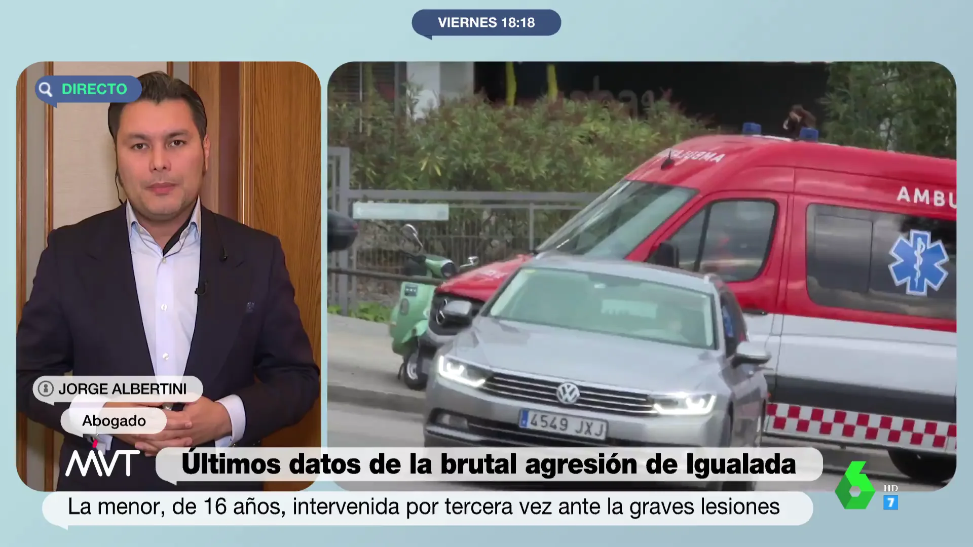 La menor violada en Igualada sigue en un estado de salud "preocupante": "Va mejorando y recayendo"