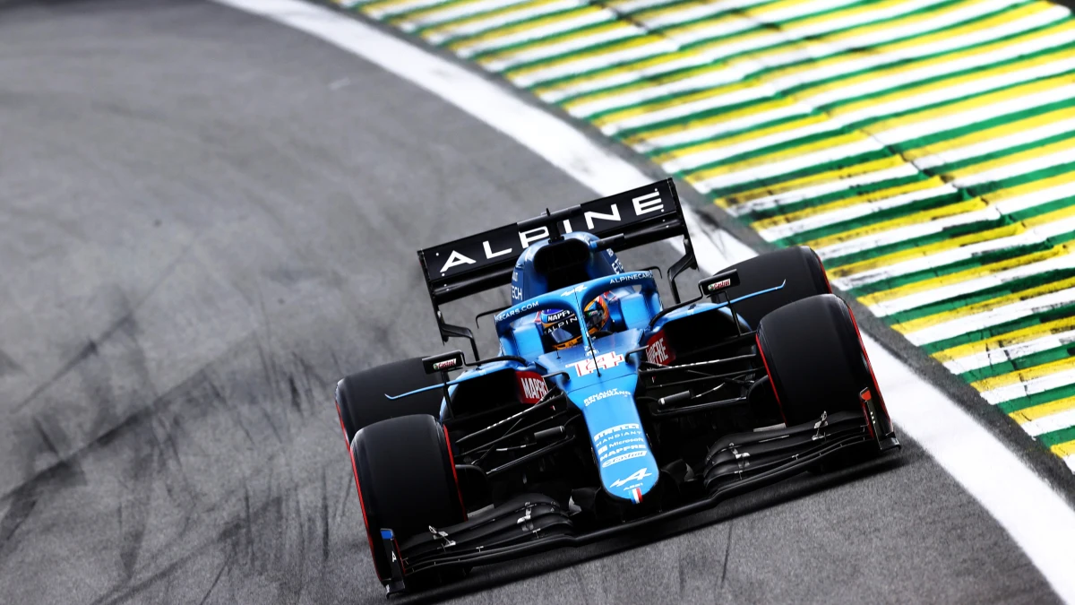 Fernando Alonso, con el Alpine