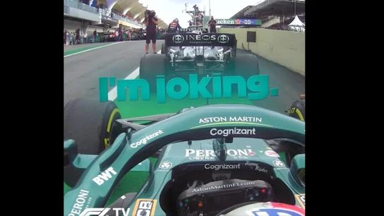 La broma de Vettel con Hamilton La broma de Vettel con Hamilton