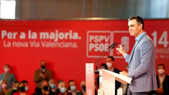 Pedro Sánchez en un Congreso del PSOE en Valencia Pedro Sánchez en un Congreso del PSOE en Valencia
