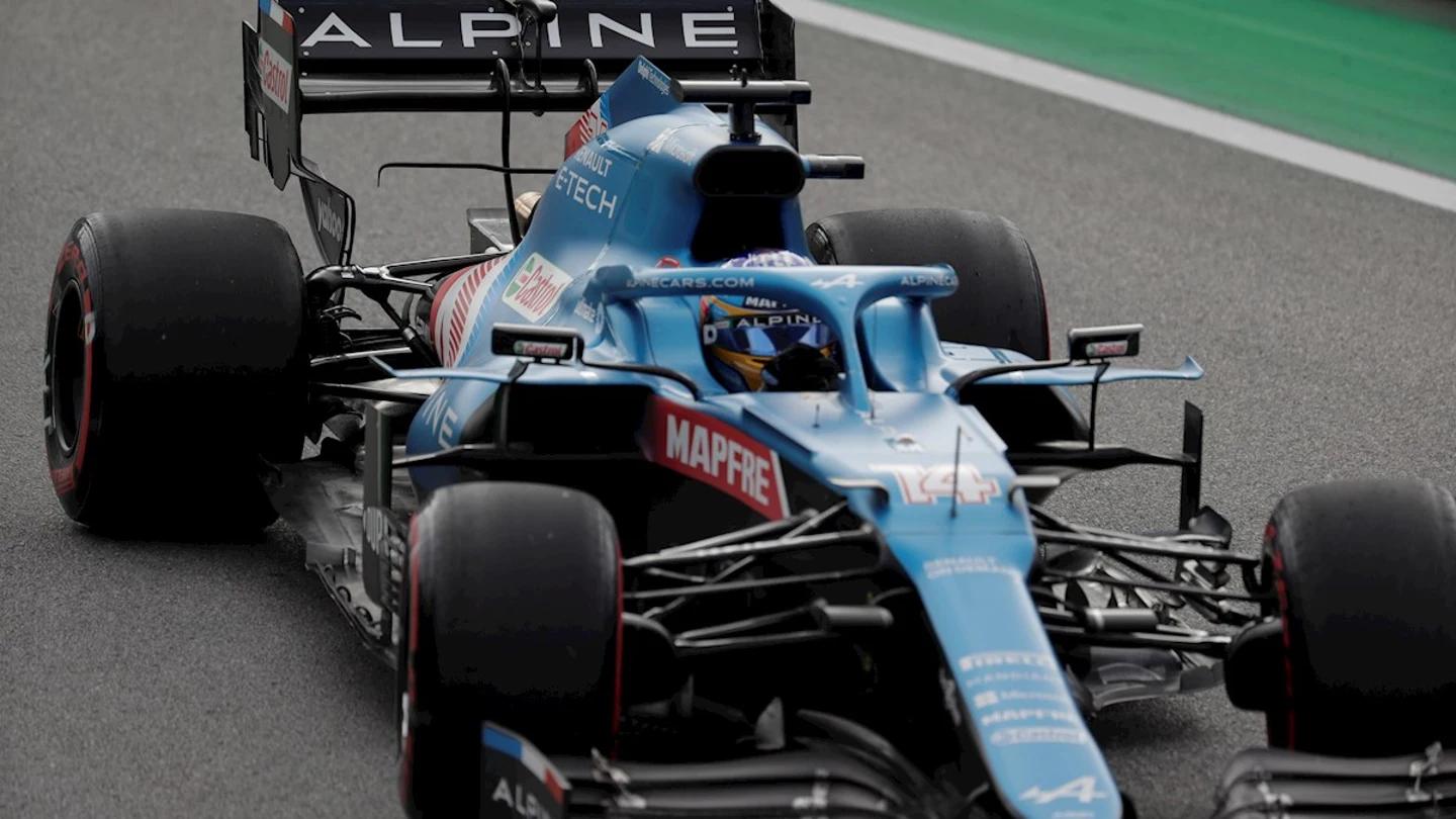 Fernando Alonso, en el Alpine Fernando Alonso, en el Alpine
