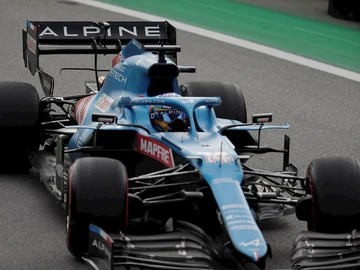Fernando Alonso, en el Alpine Fernando Alonso, en el Alpine