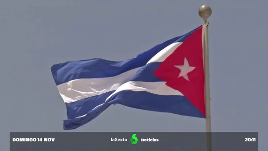 Imagen de una bandera de Cuba Imagen de una bandera de Cuba