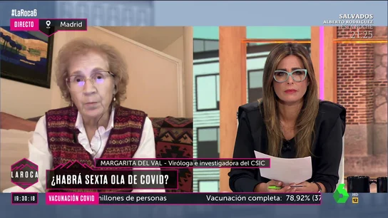 Margarita del Val avisa de cuáles son los "momentos de riesgo" de contagio de cara a la Navidad Margarita del Val avisa de cuáles son los "momentos de riesgo" de contagio de cara a la Navidad