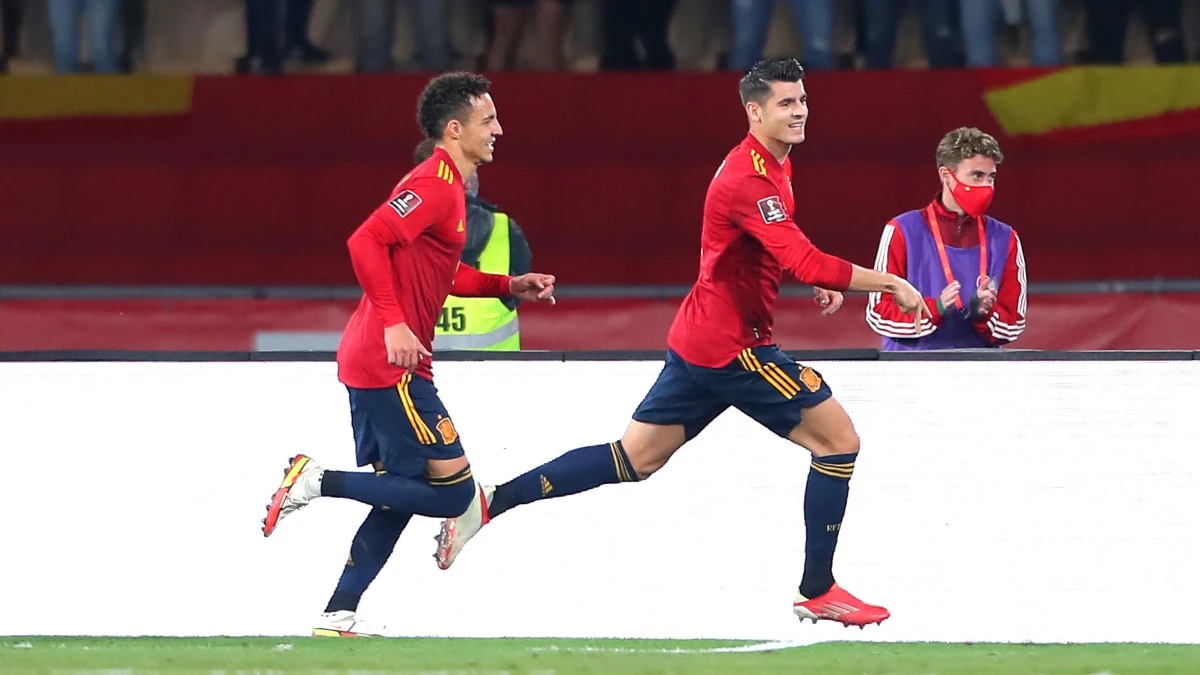 Álvaro Morata, con Rodrigo