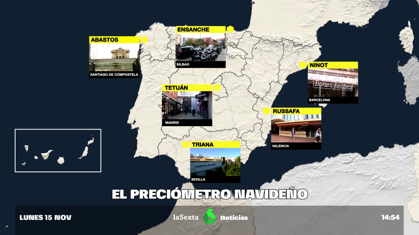 Preciómetro Navideño: laSexta recorre los principales mercados de España durante un mes antes de la cena de Navidad Preciómetro Navideño: laSexta recorre los principales mercados de España durante un mes antes de la cena de Navidad