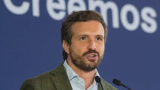 El líder del Partido Popular, Pablo Casado, en la segunda jornada del Congreso regional del Partido Popular celebrado en Puertollano El líder del Partido Popular, Pablo Casado, en la segunda jornada del Congreso regional del Partido Popular celebrado en Puertollano