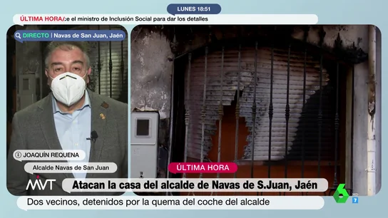 Habla el alcalde de Navas de San Juan tras el ataque a su casa Habla el alcalde de Navas de San Juan tras el ataque a su casa