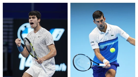 Carlos Alcaraz y Novak Djokovic Carlos Alcaraz y Novak Djokovic