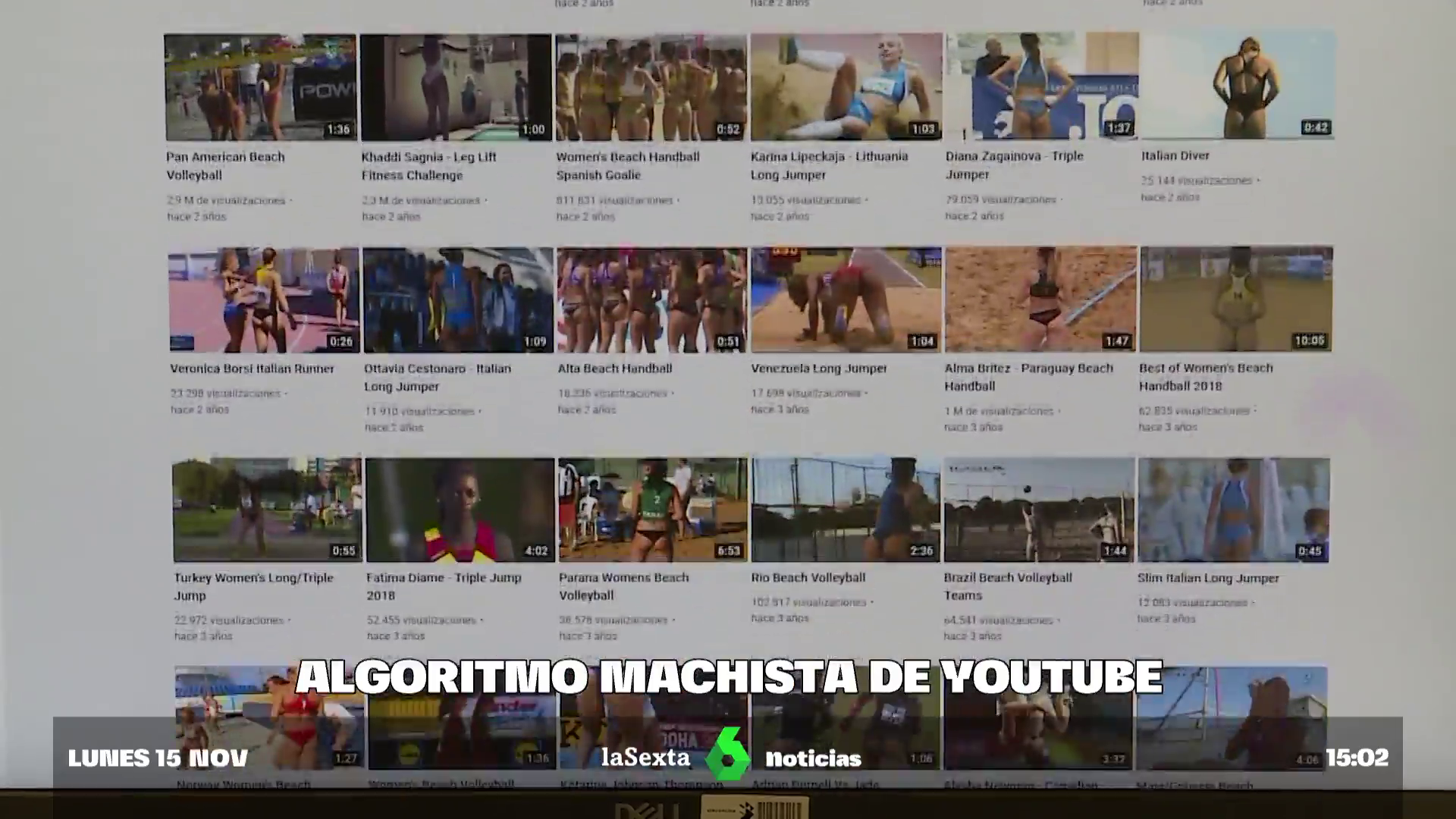 El algoritmo machista de YouTube: vídeos de mujeres deportistas  recomendados para consumo erótico o que acaban en webs porno