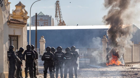 Imagen de la primera semana de protestas del sector del metal en Cádiz Imagen de la primera semana de protestas del sector del metal en Cádiz