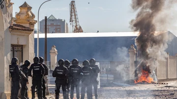 Imagen de la primera semana de protestas del sector del metal en Cádiz