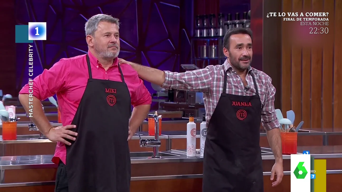 Miki Nadal y Juanma Castaño, víctimas de una inocentada en Masterchef Miki Nadal y Juanma Castaño, víctimas de una inocentada en Masterchef