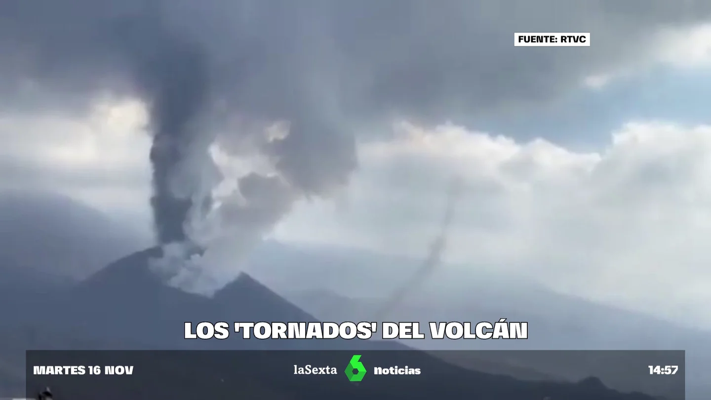 Los tornados o tolvaneras del volcán de La Palma Los tornados o tolvaneras del volcán de La Palma
