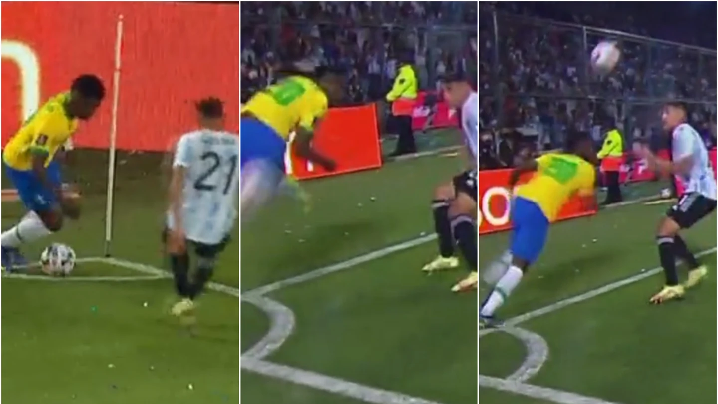 Hipnótica lambretta de Vinicius contra Argentina Hipnótica lambretta de Vinicius contra Argentina