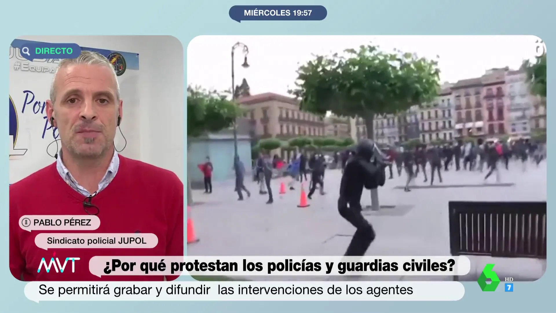 La justificación de JUPOL a las protestas de los policías contra la reforma de la 'ley mordaza': "Nos merma la autoridad"