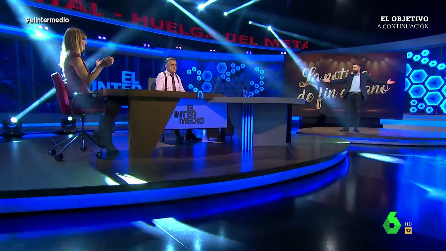 Esta es la reacción de Wyoming cuando Dani Mateo le desvela en directo que presentará las Camapandas Esta es la reacción de Wyoming cuando Dani Mateo le desvela en directo que presentará las Camapandas