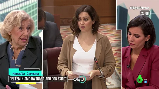 Carmena, sobre Ayuso: "Es negativo tener una visión tan conservadora, tan retardataria del progreso humano" Carmena, sobre Ayuso: "Es negativo tener una visión tan conservadora, tan retardataria del progreso humano"