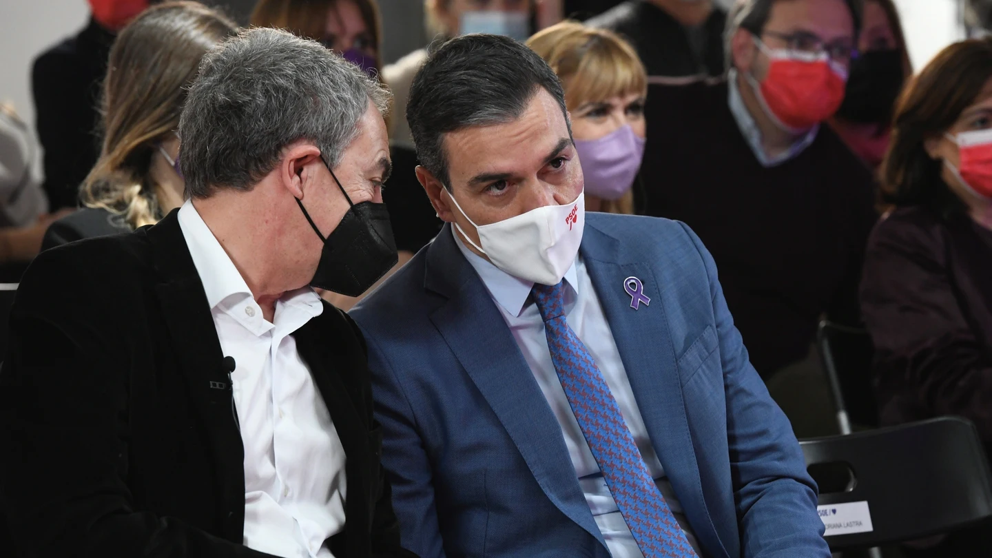 El presidente del gobierno Pedro Sánchez, y el expresidente José Luis Rodríguez-Zapatero. El presidente del gobierno Pedro Sánchez, y el expresidente José Luis Rodríguez-Zapatero.