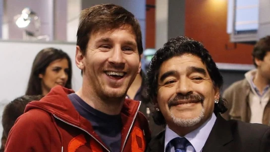 Leo Messi y Maradona Leo Messi y Maradona