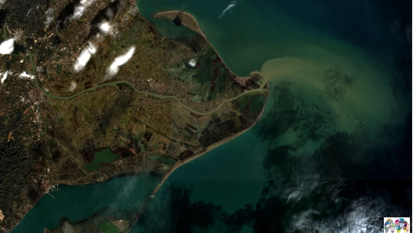 Imagen aérea del Delta del Ebro Imagen aérea del Delta del Ebro