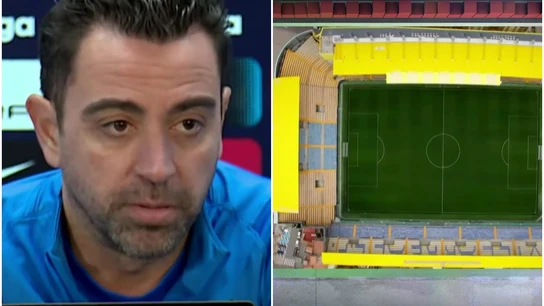 Xavi y el campo de La Cerámica Xavi y el campo de La Cerámica