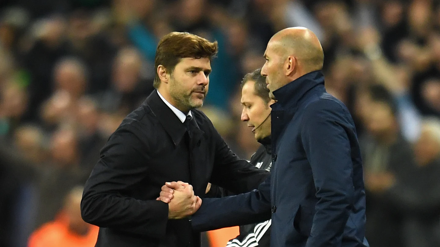 Mauricio Pochettino y Zinedine Zidane Mauricio Pochettino y Zinedine Zidane