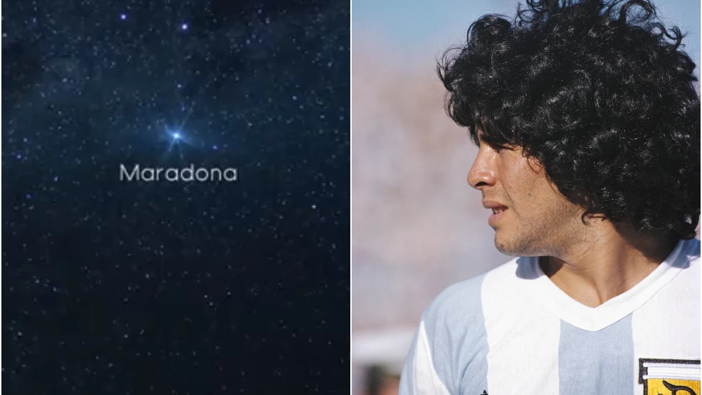 Homenaje estelar a Maradona: la Conmebol bautiza una estrella con su nombre