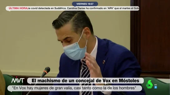 El concejal de Vox. El concejal de Vox.