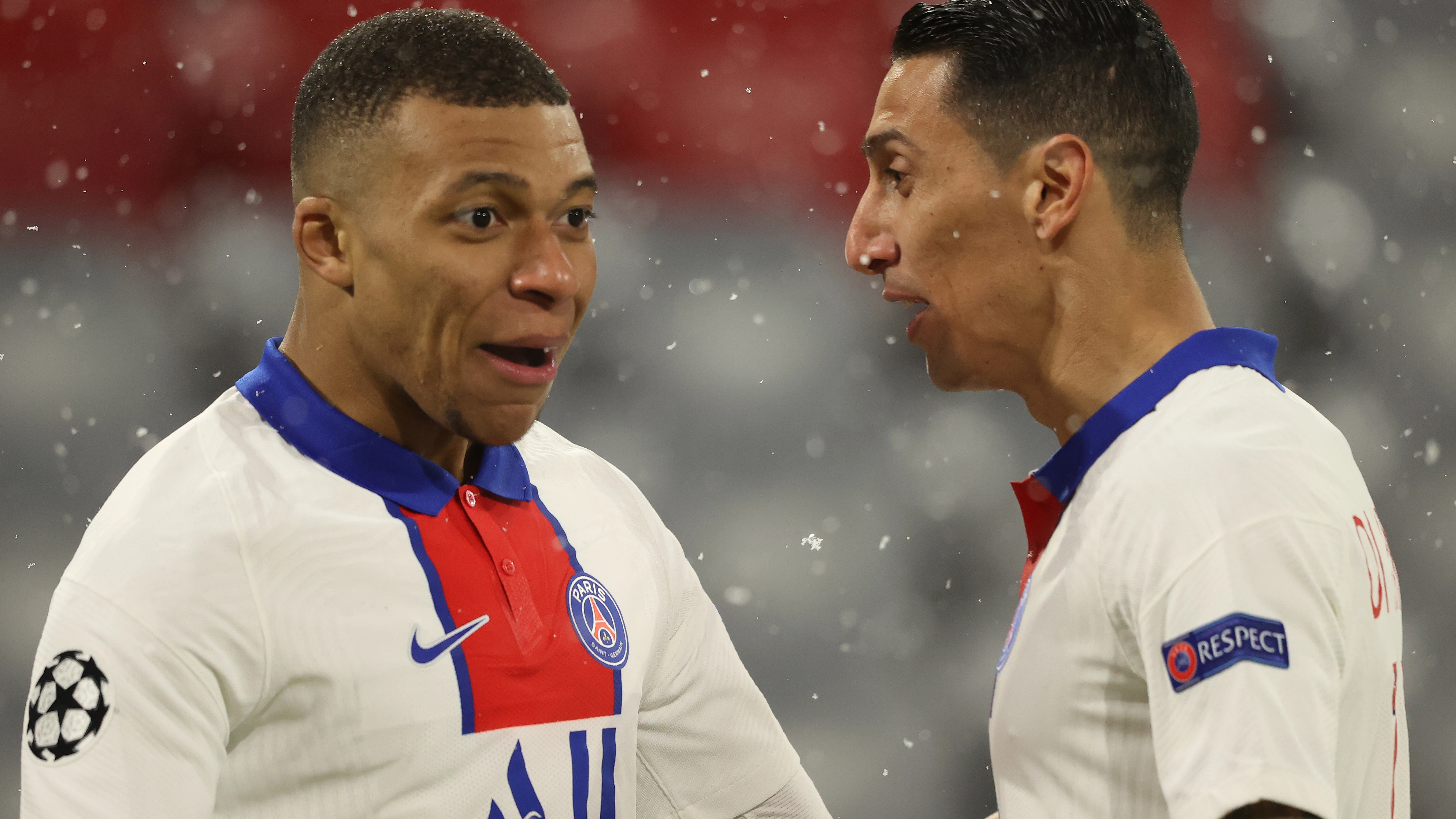 Kylian Mbappé y Ángel di María