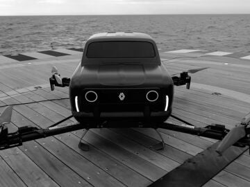 Este Renault 4L eléctrico vuela como un dron