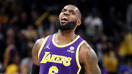 LeBron James, con los Lakers LeBron James, con los Lakers