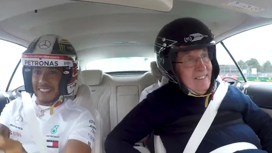 Lewis Hamilton, con Frank Williams Lewis Hamilton, con Frank Williams